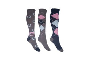 HKM Rijsokken Cardiff - Set van 3