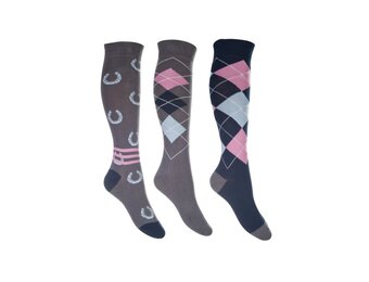 HKM Rijsokken Cardiff - Set van 3