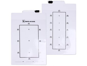 Oefenbord Dressuur - Whitebord