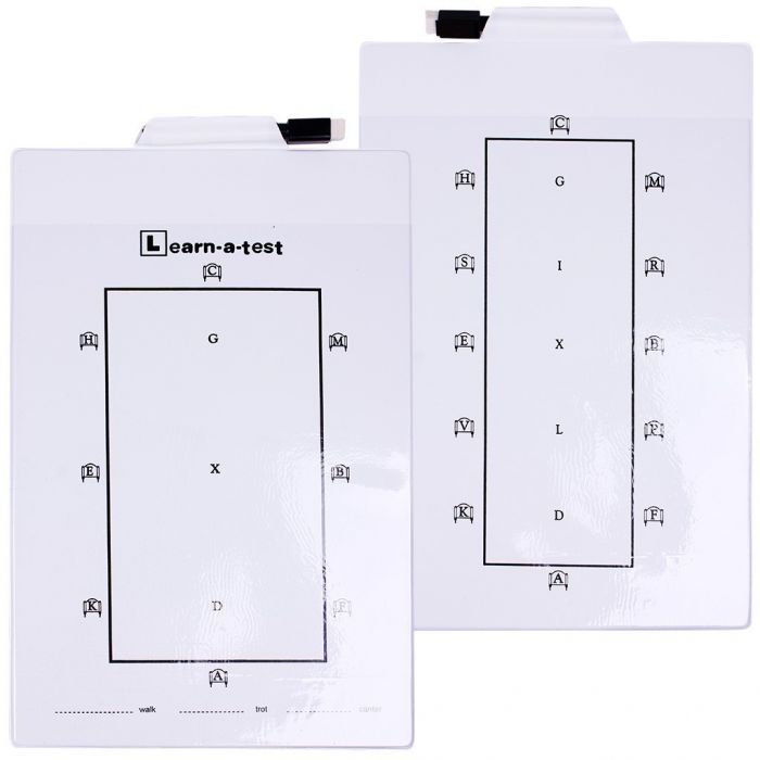 Oefenbord Dressuur - Whitebord