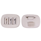 QHP Nummerhouder Modeste Square - Wit