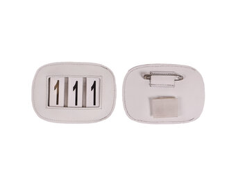 QHP Nummerhouder Modeste Square - Wit