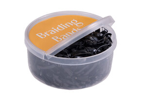 QHP Invlechtelastiekjes  450st - Zwart