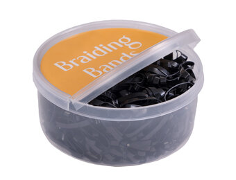 QHP Invlechtelastiekjes  450st - Zwart