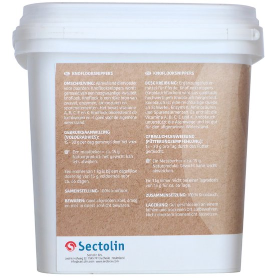 Sectolin Knoflooksnippers - 1 kg