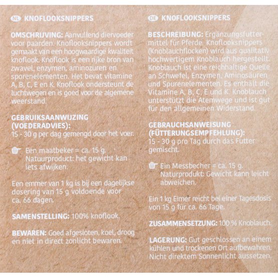 Sectolin Knoflooksnippers - 1 kg