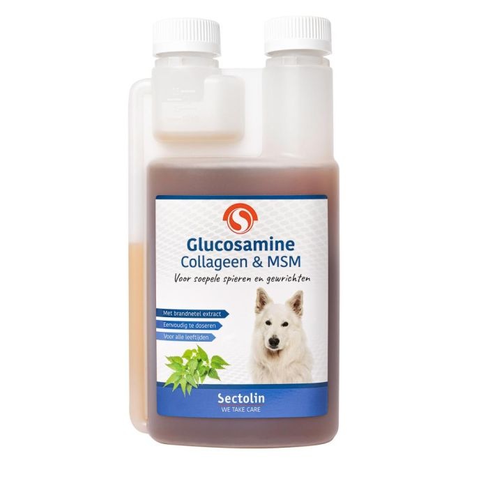 Sectolin Glucosamine, Collageen & MSM Hond - 500 ml