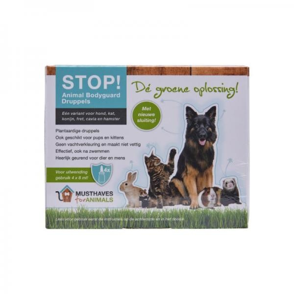 STOP! Animal Bodyguard Druppels - 4x 8 ml