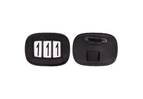 QHP Nummerhouder Shine - Zwart