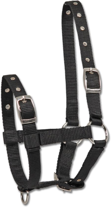 HB Nylon Veulenhalster - Zwart