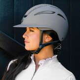 Imperial Riding Rijhelm Olania Deluxe big visor - Grijs