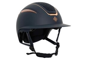 Imperial Riding Rijhelm Olania Deluxe big visor - Navy-Rosegold