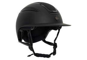 Imperial Riding Rijhelm Olania Deluxe big visor - Zwart Glitter