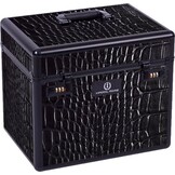 Imperial Riding Grooming Box IRHShiny - Black Black Croco