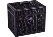 Imperial Riding Grooming Box Shiny - Black / Black Croco