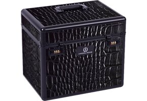 Imperial Riding Grooming Box IRHShiny - Black Black Croco
