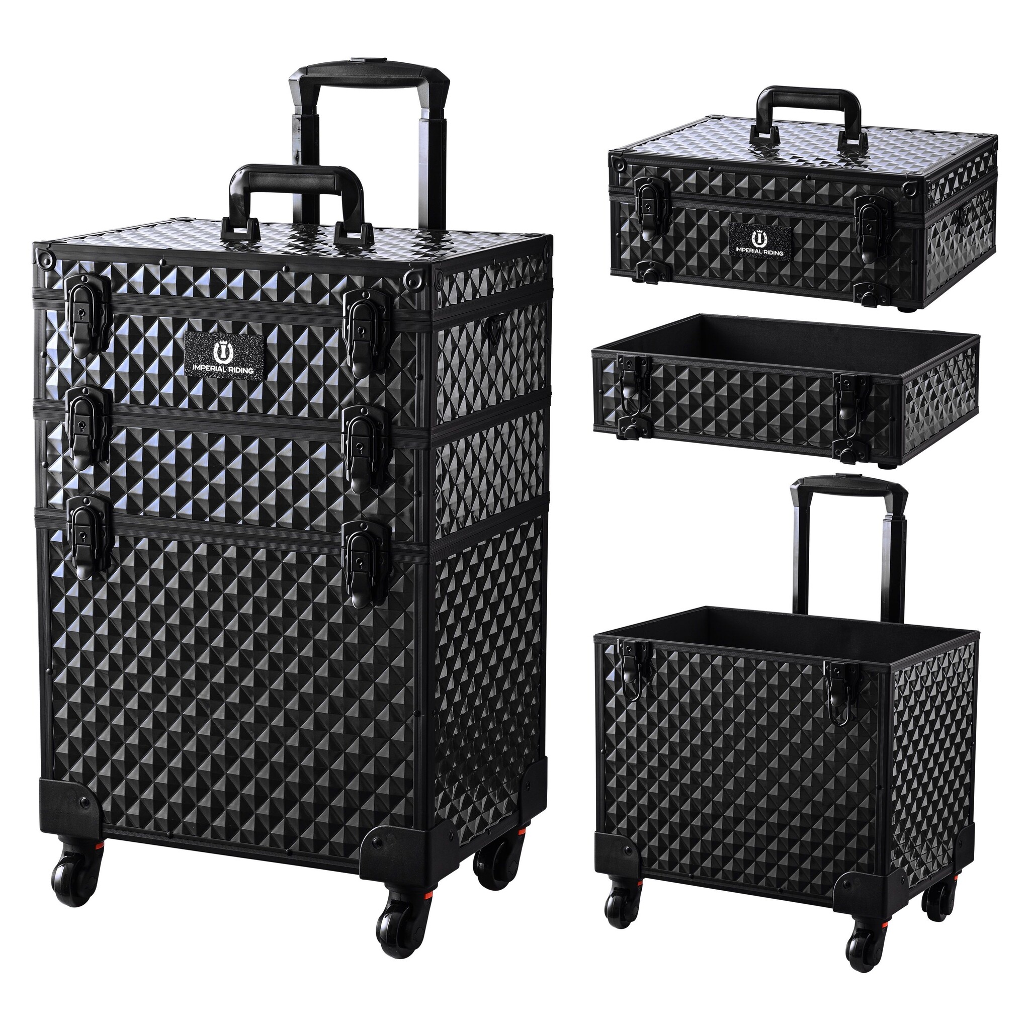 Imperial Riding Grooming Box - Poetsbox - Stackx  Deluxe - Zwart