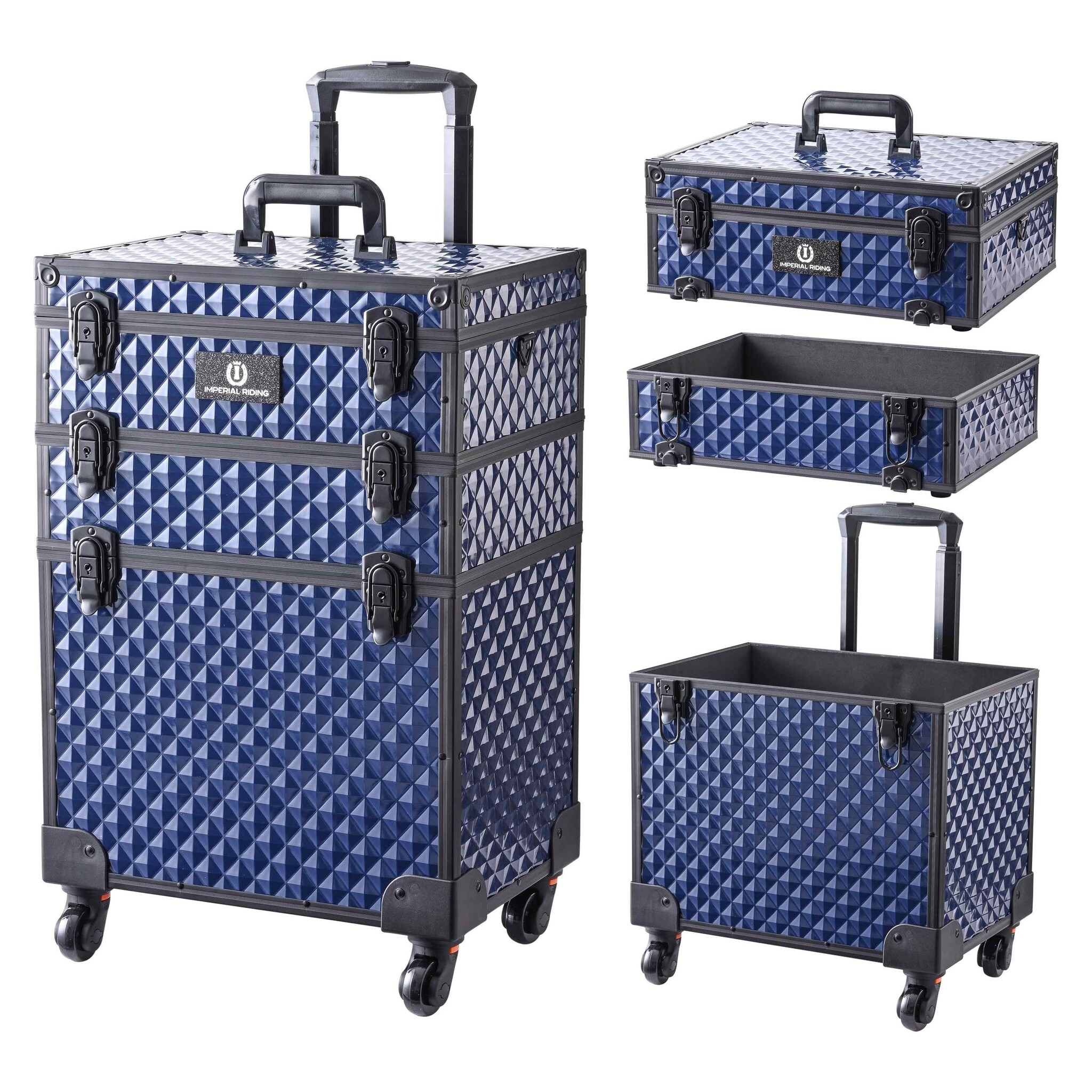 Imperial Riding Grooming Box Stackx  Deluxe - Sapphire