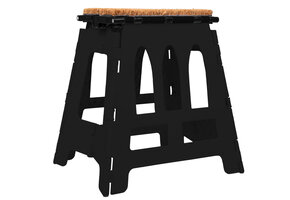 QHP Opstapkruk Step-up met Mat - Zwart