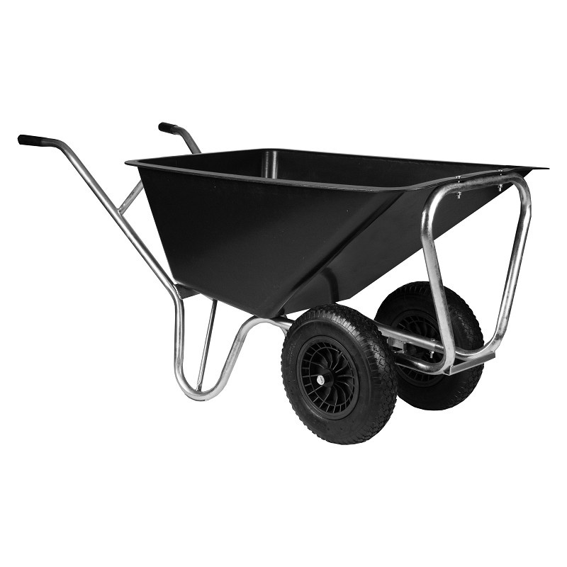 Horka - Kruiwagen - 2 wielen - Anti lek banden - Extra stevig - Zwart