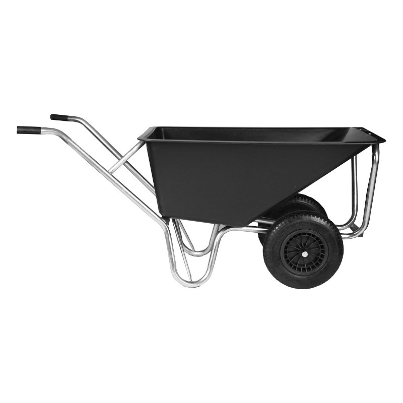 Horka - Kruiwagen - 2 wielen - Anti lek banden - Extra stevig - Zwart