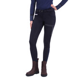 QHP Rijbroek softshell Emma full grip - Navy