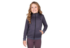 QHP Sweatvest Fayen Junior - Ash - Maat 140