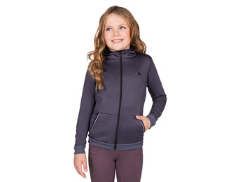 QHP Sweatvest Fayen Junior - Ash - Maat 140