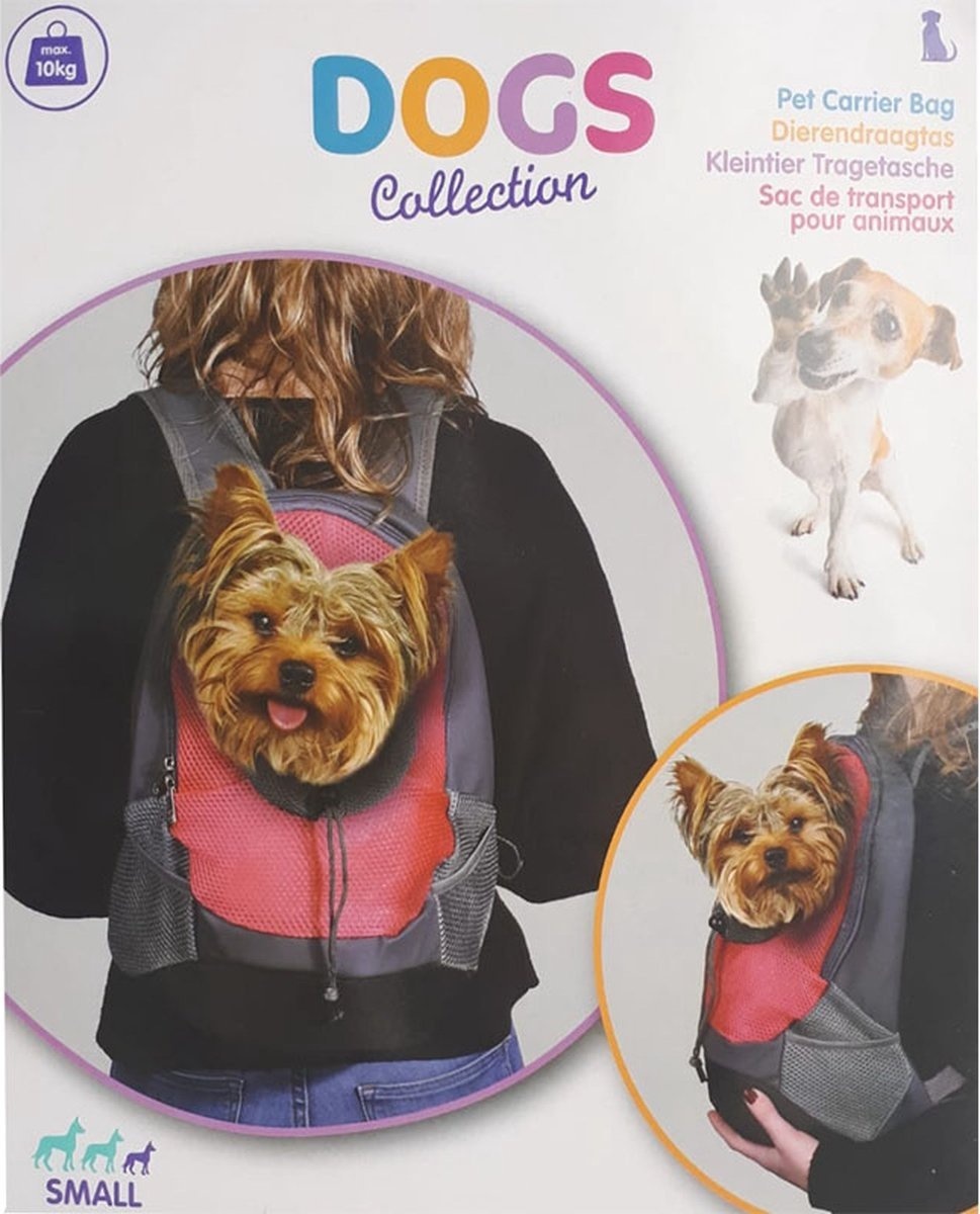 Dogs Collection Rugdraagtas -Roze