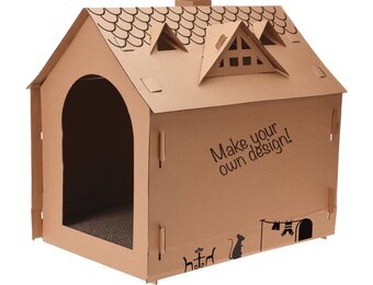 Cats Collection Kattenhuis Karton - 48 x 44 x 36 cm
