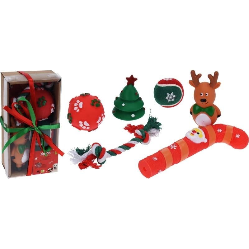 Dogs Colelction Kerstspeelgoed - 6 delig