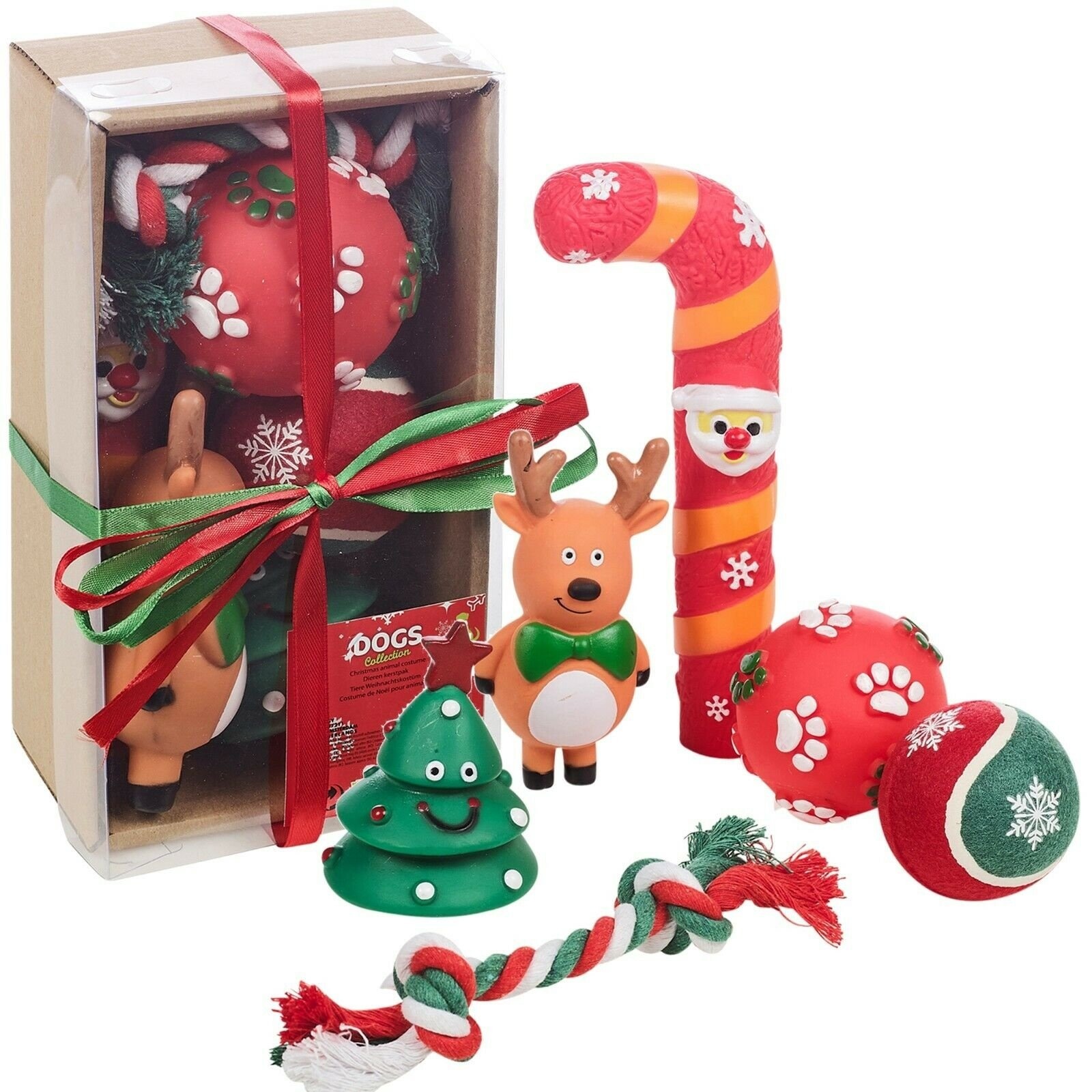 Dogs Collection Kerstspeelgoed - 6 delig