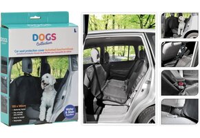 Dogs Collection Achterbank Beschermhoes - Zwart