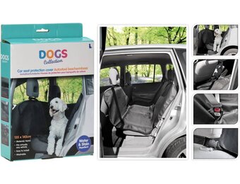 Dogs Collection Achterbank Beschermhoes - Zwart