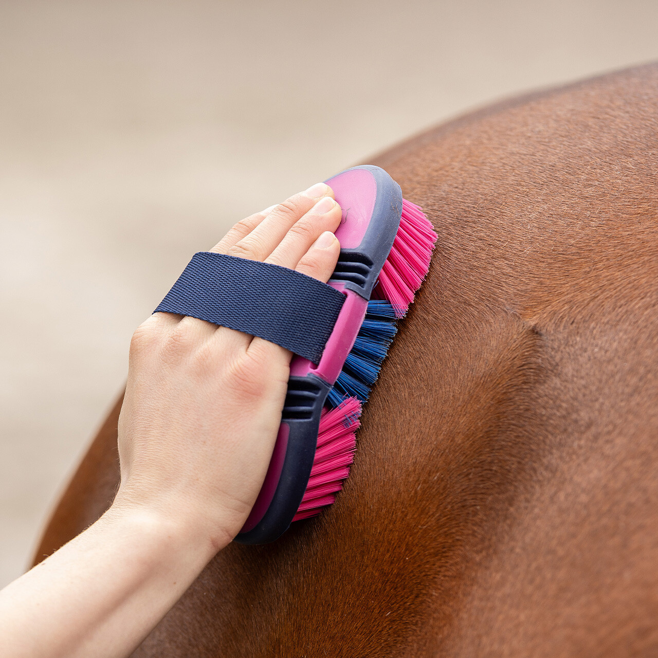 QHP Zachte Borstel Flexibel - Fuchsia