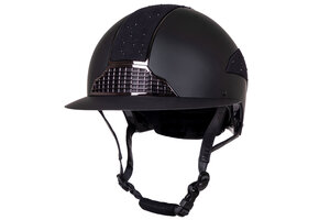 QHP Veiligheidscap Ohio Polo Visor - Zwart