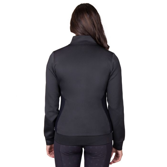QHP Sweatvest Djune - Zwart - Maat 38