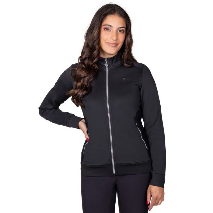 QHP Sweatvest Djune - Zwart - Maat 38