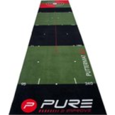 Pure2Improve Combideal Golf Putting Mat inclusief Putt trainer De mat is 65 x 300cm