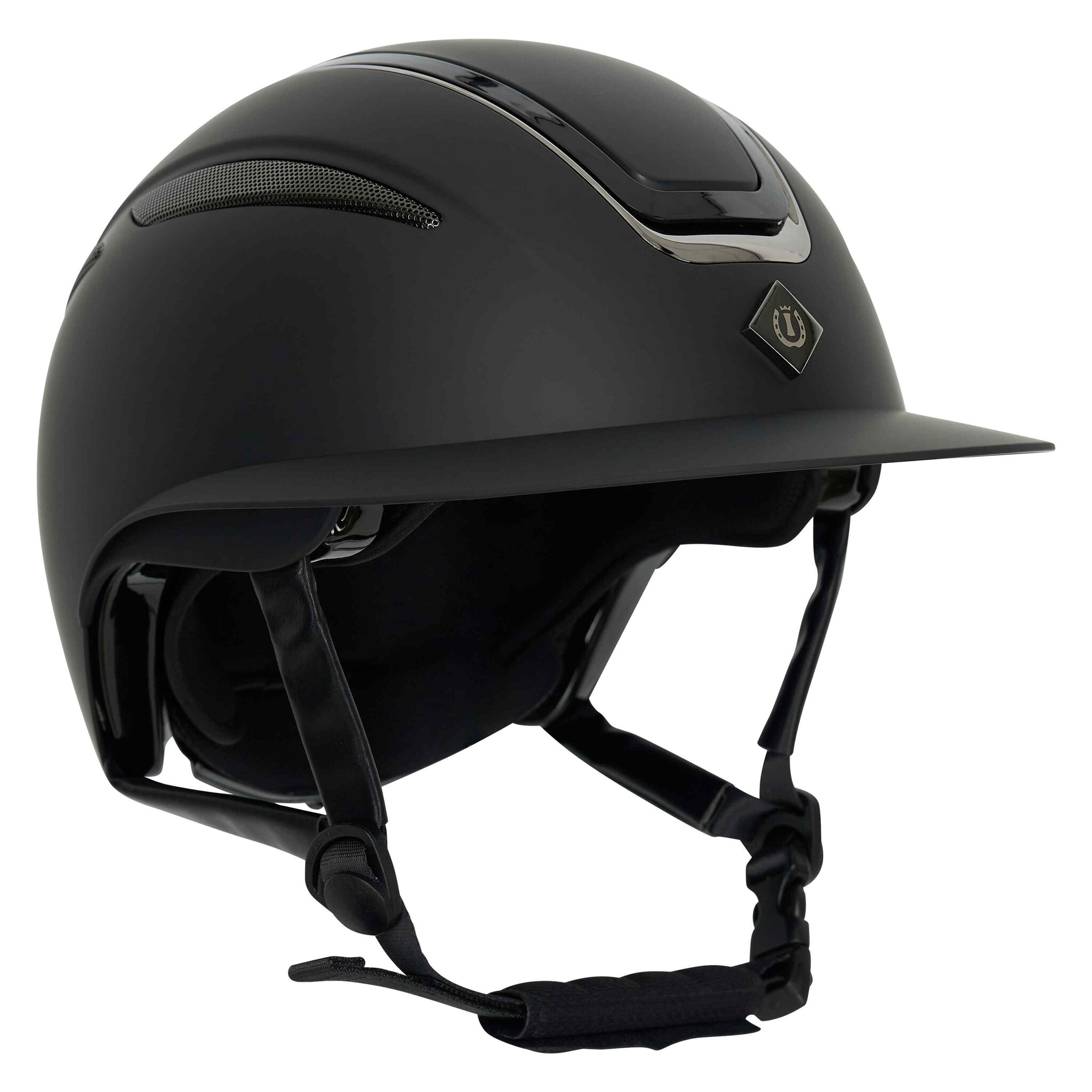 Imperial Riding Rijhelm Olania Deluxe big visor - Zwart - M
