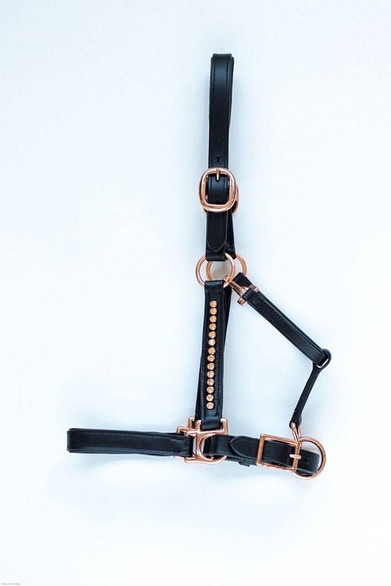 HB Veulenhalster Diamand Rosegold - Zwart