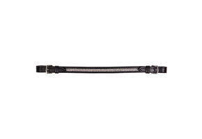 QHP Bokriem Rhinestone - Zwart