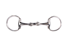 QHP Bustrens Dubbelgebroken RVS - Zilver