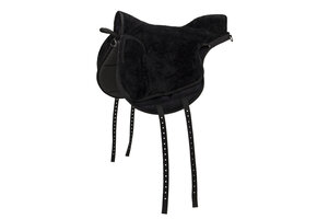 QHP Bareback Pad - Super Soft  - Zwart