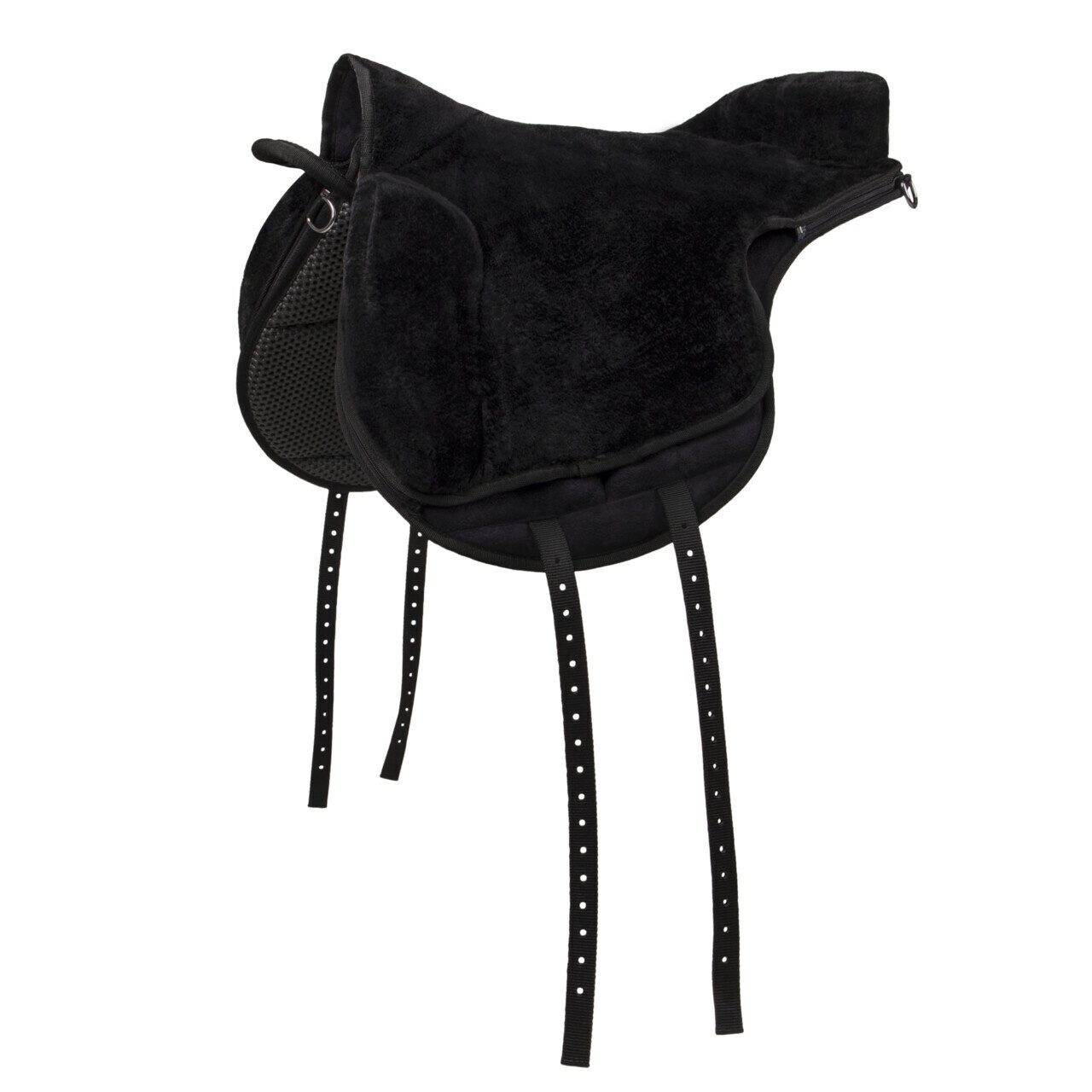 QHP Bareback Pad - Super Soft - Zwart