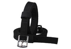QHP Beugelriem Nylon - Zwart - 100 cm