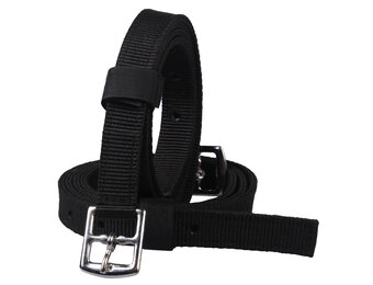 QHP Beugelriem Nylon - Zwart