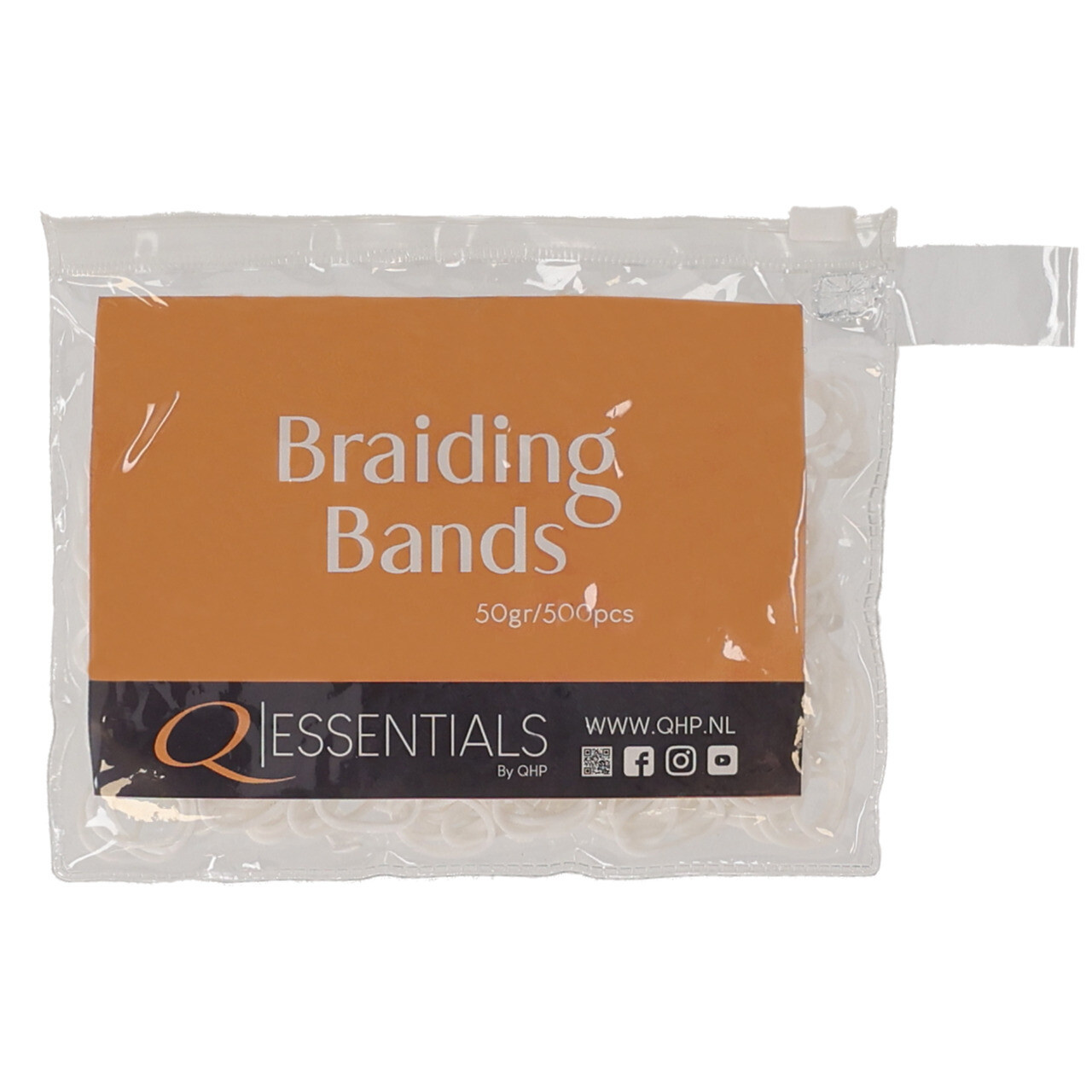 QHP Invlechtelastiekjes - Wit