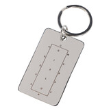 QHP Sleutelhanger Dressuur Arena - Zilver