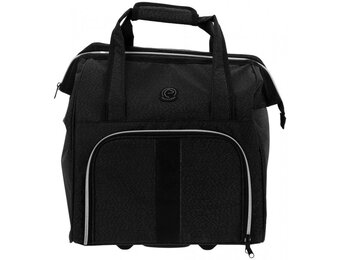 Equithème Poetstas met  Wielen - Zwart